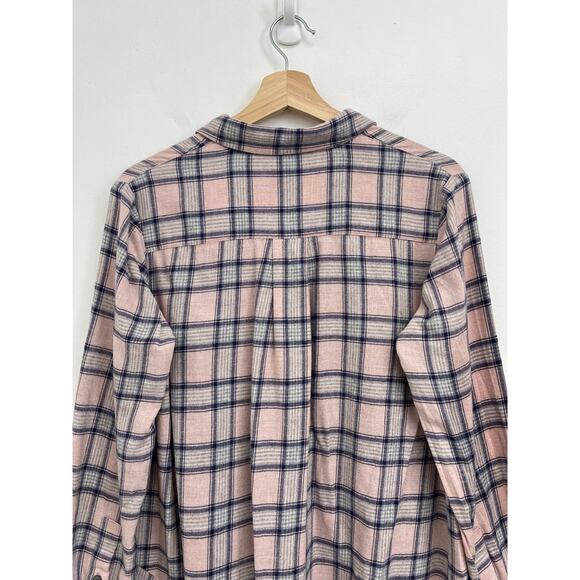 Hatch Maternity The Flannel Plaid Button-Down Soft Relaxed Shirt - Size 1/Small - Picture 5 of 10